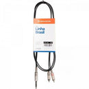 Cabo de Áudio HAYONIK Linha Brasil P10 Estéreo x 2 RCA 1,8m Preto