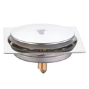 Ralo Válvula Inteligente Quadrado Aço Inox Prateado