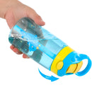 Squeeze Garrafa Infantil Com Canudo Hidratação  Cor:laranja