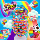 Doce Dip Loko Lollipop Arco-íris Sabor Tutti-frutti Display Com 60 Unidades