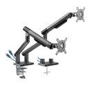 Suporte Articulado C/ Mola  Para 2 Monitores- 17-32"  C/ 2x Usb 3.0 - Cinza - Sm-015gd