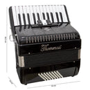 Acordeon 48 Baixos 26 Teclas Ta 4803 Preto Thommasi