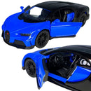 Miniatura Bugatti Chiron Carrinho De Ferro Abre Porta Carro