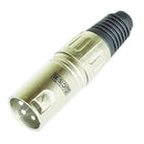 Conector Canon Macho Csr Q-215 Níquel Pé Borracha - PC / 5
