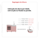 Cozinha De Brinquedo Infantil Mini Cinza Preto