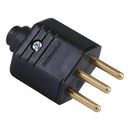 Plugue Desmontavel 2p+t 180° De 10a Preto - Margirius
