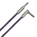 Cabo P10 Prowire Em L Tweed Preto/lilás 3,05m Wireconex