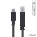 Cabo Usb Tipo-c P/ Usb B 3.0 - Preto - 1 Metro - P3ucbp-1