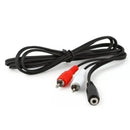 Cabo P2 Femea Stereo Para 2 Rca Níquel 1,5m Storm