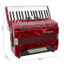 Acordeon 48 Baixos 34 Teclas Ta 4805 Vermelho Thommasi