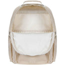 Mochila Trendy Bege Com Compartimento Para Notebook E Chaveiro