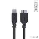 Cabo P/ Hd Externo Usb C Macho P/ Micro Usb B 3.0 - 1 Metro - P3ucmbp-1