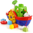 Brinquedo Educativo Barco Didático Com Blocos E âncora