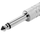 Conector P10 Macho Linha Mono Niquel Com Mola Storm 10 Unidades