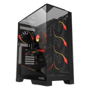 Gabinete Gamer Pcyes Forcefield Dome Black Vulcan - Gffdbv