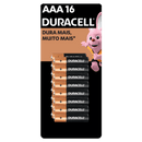 Pilha Alcalina Aaa Palito  Duracell Com 16 Unidades