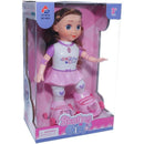Boneca Patinadora Com Luz E Som 28cm - Cores Sortidas