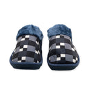 Pantufa Masculina Xadrez Azul 42/43