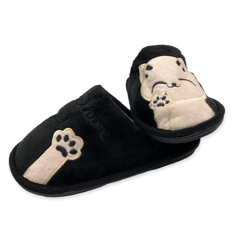 Pantufa Gatinho Infantil Preto Tam. 30/31