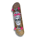 Skate Infantil Feminino Caveira e Oncinha