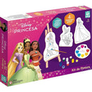 Brinquedo Para Colorir Princesas Kit Pintura Com Cavalete E Guache