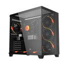 Gabinete Gamer Pcyes Forcefield Max Black Vulcan - Gffmaxbv