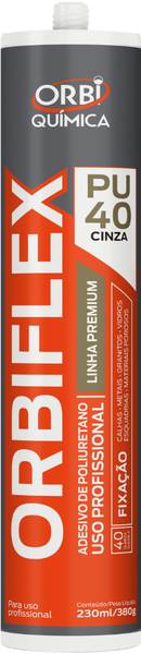 TUBO PU CINZA ORBI QUÍMICA ORBIFLEX 380GR 230 ML
