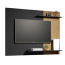 Painel Para Sala Tv Com Detalhe Ripado Preto