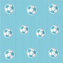Papel De Parede Infantil Futebol Azul