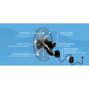 Ventilador De Parede Ventisol Steel 50cm Preto Bivolt