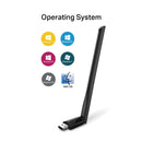 Adaptador Usb Wireless Ac600 Archer Dual Band 2.4ghz E 5ghz Antena 5dbi T2u Plus