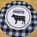 Kit 4 Capas Para Sousplat Churrasco Preto 35cmx35cm - UN / 4