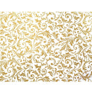 Kit 4 Jogos Americanos Arabesco Dourado De Natal Impermeável 43cmx34cm - UN / 4