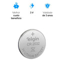 Bateria Lítio Cr2032 Elgin Cartela Com 05 Unidades