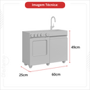 Cozinha De Brinquedo Infantil Mini Rosa Branco