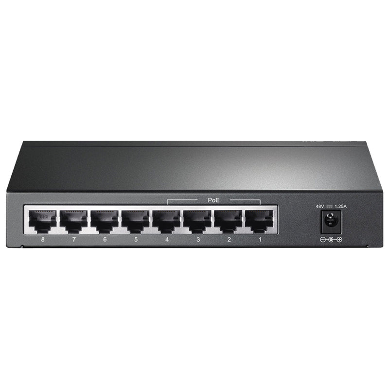 Switch Gigabit 10/100/1000 8 Portas C/ 4 Portas Poe+ Tl-sg1008p Smb