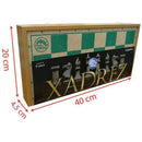 Jogo De Xadrez Oficial Com Caixa Em Madeira 40cm