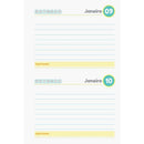Agenda Permanente Stone Escolar Capa Dura 192 Páginas 134x200mm - Pacote Com 4 Unidades