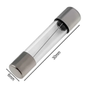 FUSÍVEL DE VIDRO GRANDE 0,1A - PC / 100