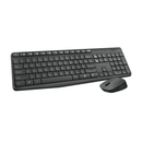Combo Teclado E Mouse Wireless Logitech Mk235 Compact Usb Preto Sem Fio