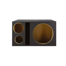CAIXA RLP VAZIA PARA 1 ALTO FALANTE 12"+1 DRIVER + 1 TWEETER ACARPETADA DUTO RASGADO