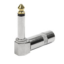 Conector P10 Macho Linha Mono 90 Graus Metal Ponta Gold Storm 10 Unidades