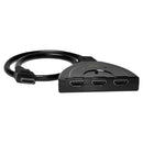 CHAVE SELETORA HUB HDMI EVUS C-079 3 ENTRADAS X 1 SAIDA