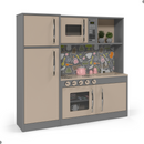 Cozinha Infantil Completa Fogão Geladeira Cinza Connect