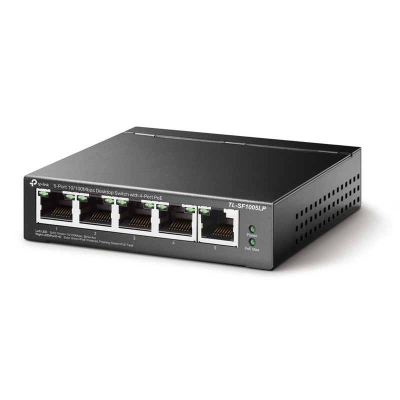 Switch Poe 5 Portas Fast 10/100 (4 Portas Poe) Tl-sf1005lp Smb