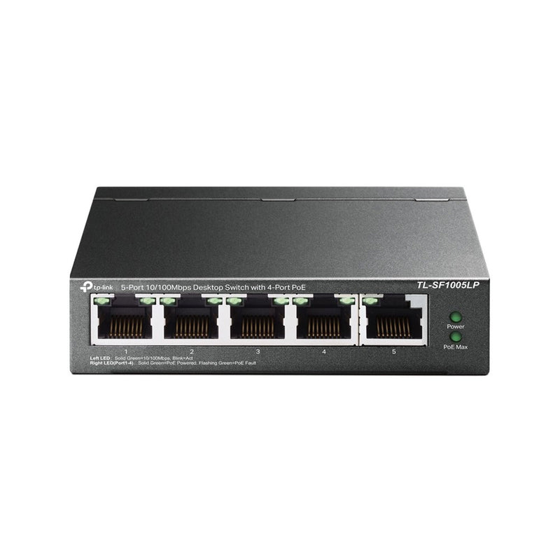 Switch Poe 5 Portas Fast 10/100 (4 Portas Poe) Tl-sf1005lp Smb