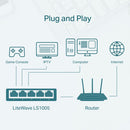 SWITCH DE MESA COM 5 PORTAS TP-LINK LS1005 V2 10/100 MBPS