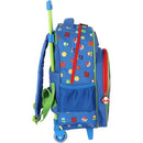 Mochila Infantil Com Rodinha Super Mario Bros G Azul