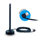 ANTENA INTERNA/ EXTERNA AQUÁRIO DTV-100P VHF/ UHF/ FM/ HDTV/ 4K CABO 2,5M