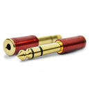 SANTO ANGELO PLUG ADAPTADOR P2 /  P10 ESTEREO NIQUE VERMELHO